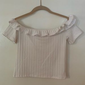Zara Off the Shoulder Crop Top